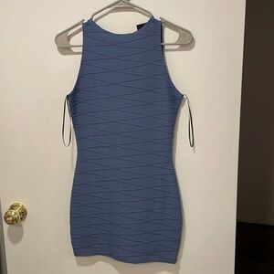 Blue bodycon formal / dance minidress